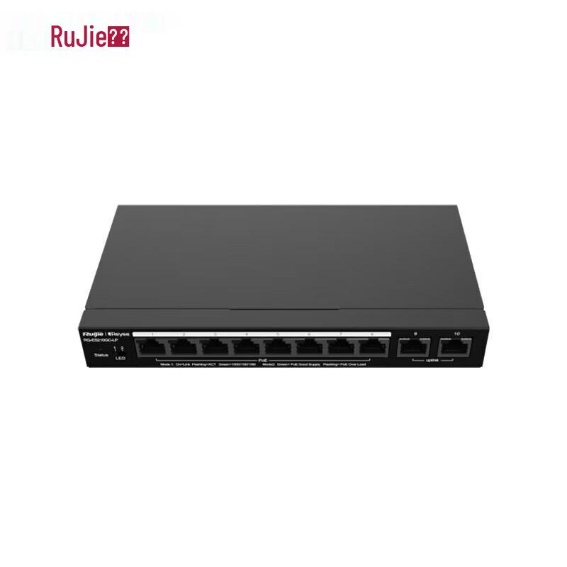 

Ruijie 10-Port Gigabit Smart Managed PoE Switch