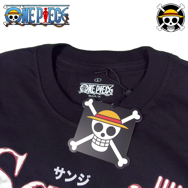 EVERSOUL ONE PIECE Short Featuring and the Straw Hat Character Anime Movie Size M T-Shirt, Sleeve, Sanji, Luffy, Chopper, Nami, Pirates, Zoro,