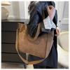 Casual Large Capacity Solid Color Tote Bag Hundred Shoulder Tote Crossbody Bag