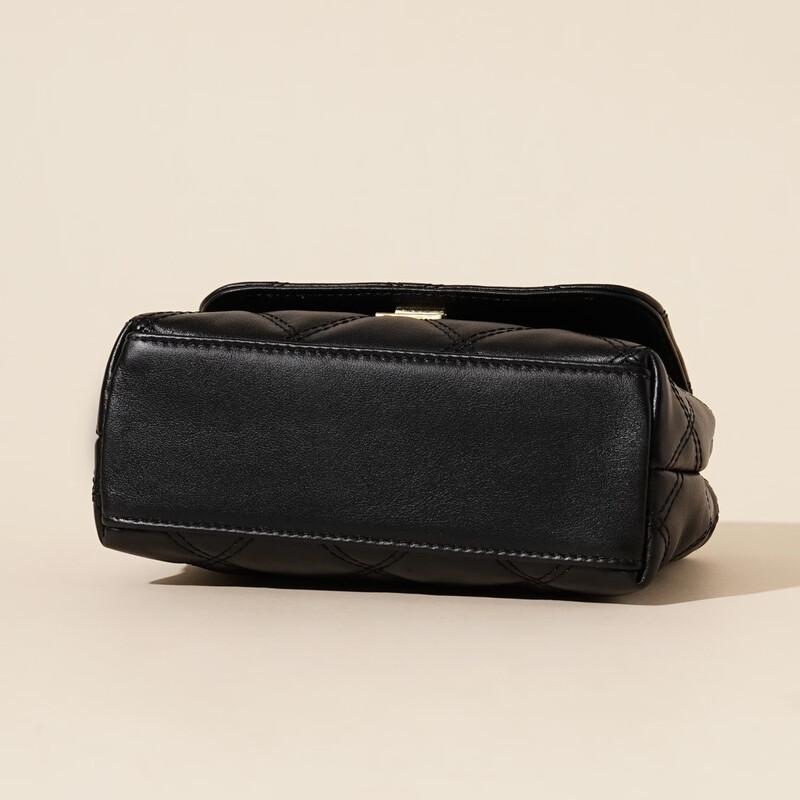 Dou Xiaozhu Napa Leather Diamond Quilted Handbag