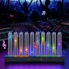 Car RGB Pickup Light Dynamic Gradient Sound Control Light Universal Air Vent Dashboard Car Interior Ornament Auto Interior Light