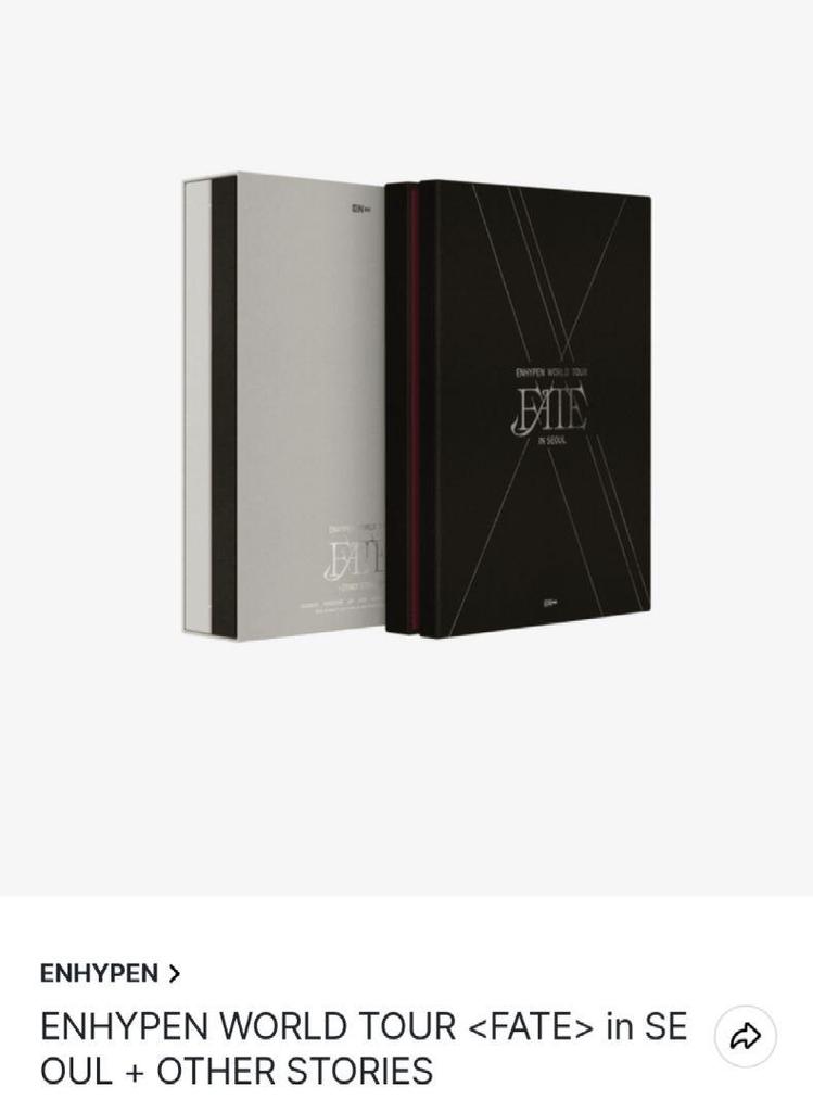 [USED] ENHYPEN WORLD TOUR FATE Photobook only