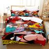 3D Print Hakos Baelz Anime Bedding Set Duvet Cover Bed Set Quilt Cover Pillowcase Comforter King Queen Size Boys Adult Bedding