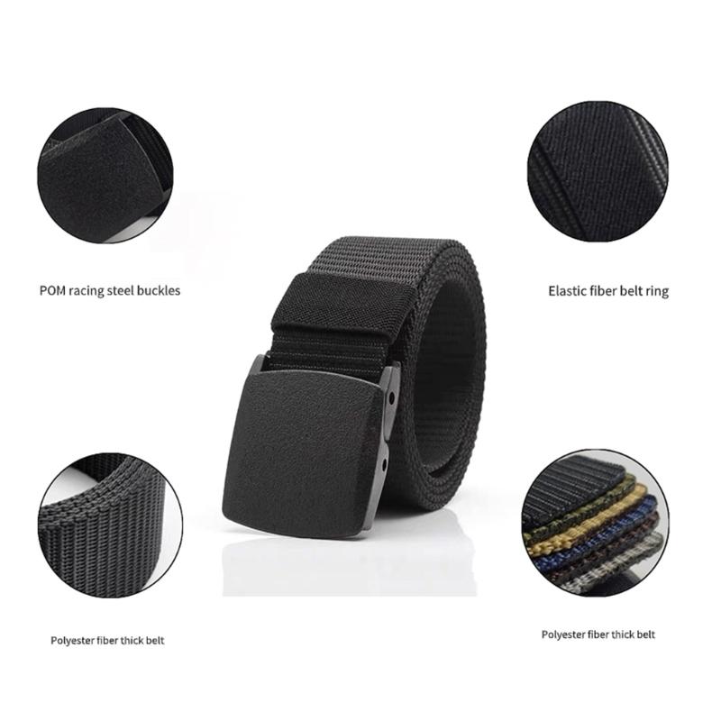 Trimmable Waist Belt Wear Resistant Waist Belt for Jeans Adjustable Length Belt