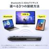 Sanwa Direct 5 Buttons DPI Pen-Style Mouse, Bluetooth, (Back/Forward), Switching, Rechargeable, Wireless, Blue, 400-MAWB231BL