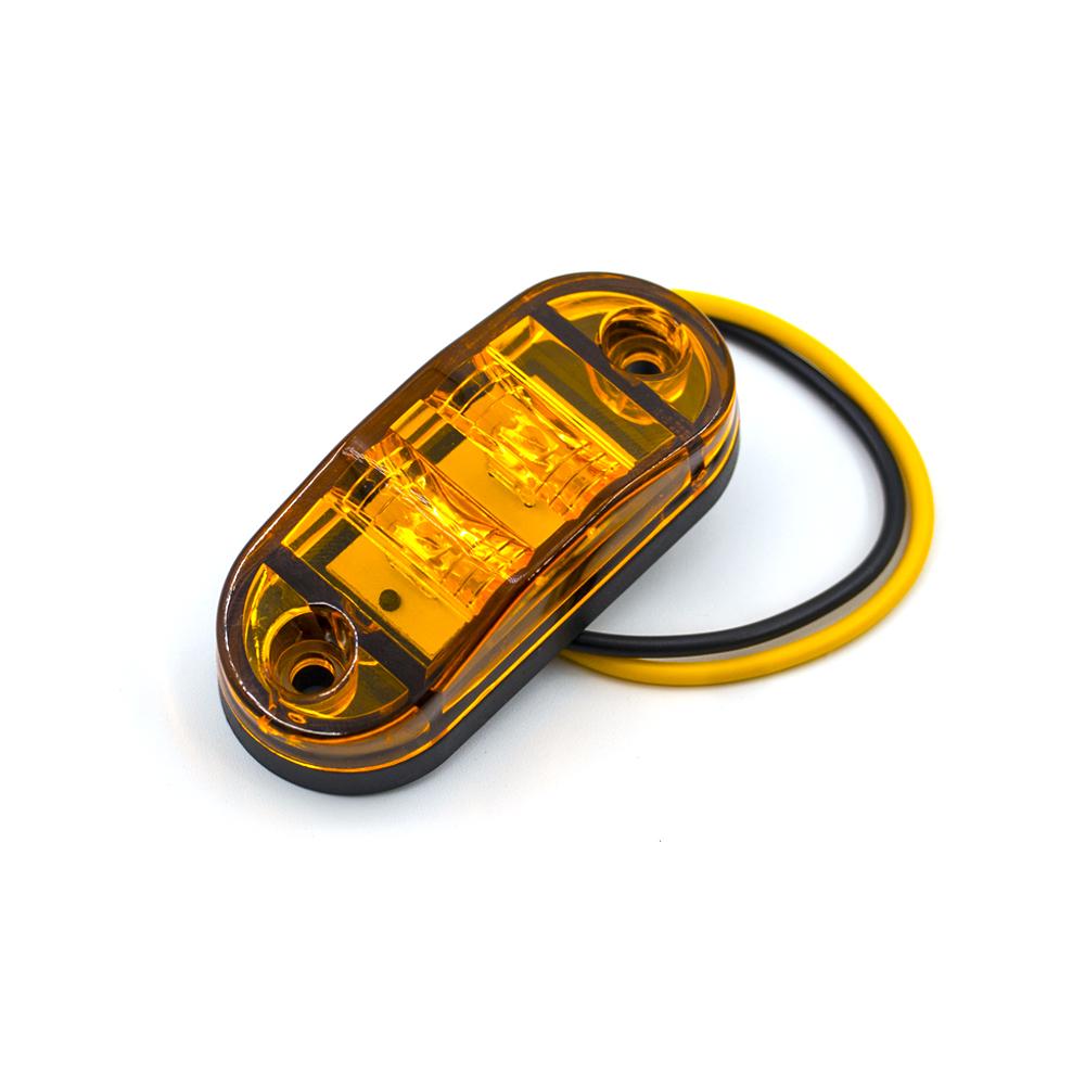 6x/8x/10x 12V 24V LED Side Marker Lights Warning Light Auto Car External Lights Trailer Truck Yellow White Red Clearance Lights