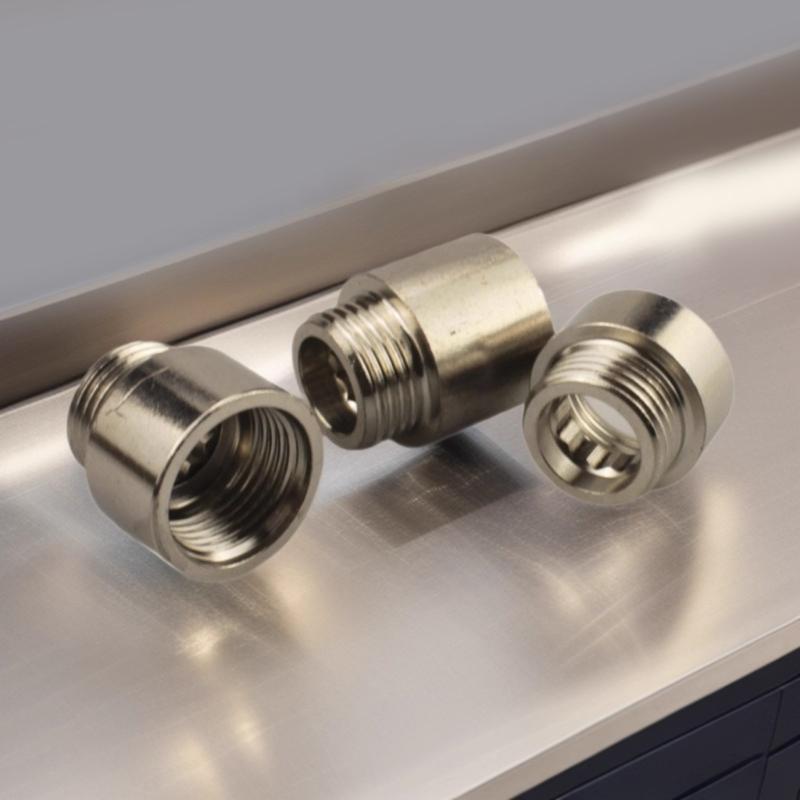 3Pcs Tap Extension Connector Internal External Thread Heavy Duty Stainless Steel Plumbing Temperature Resistant