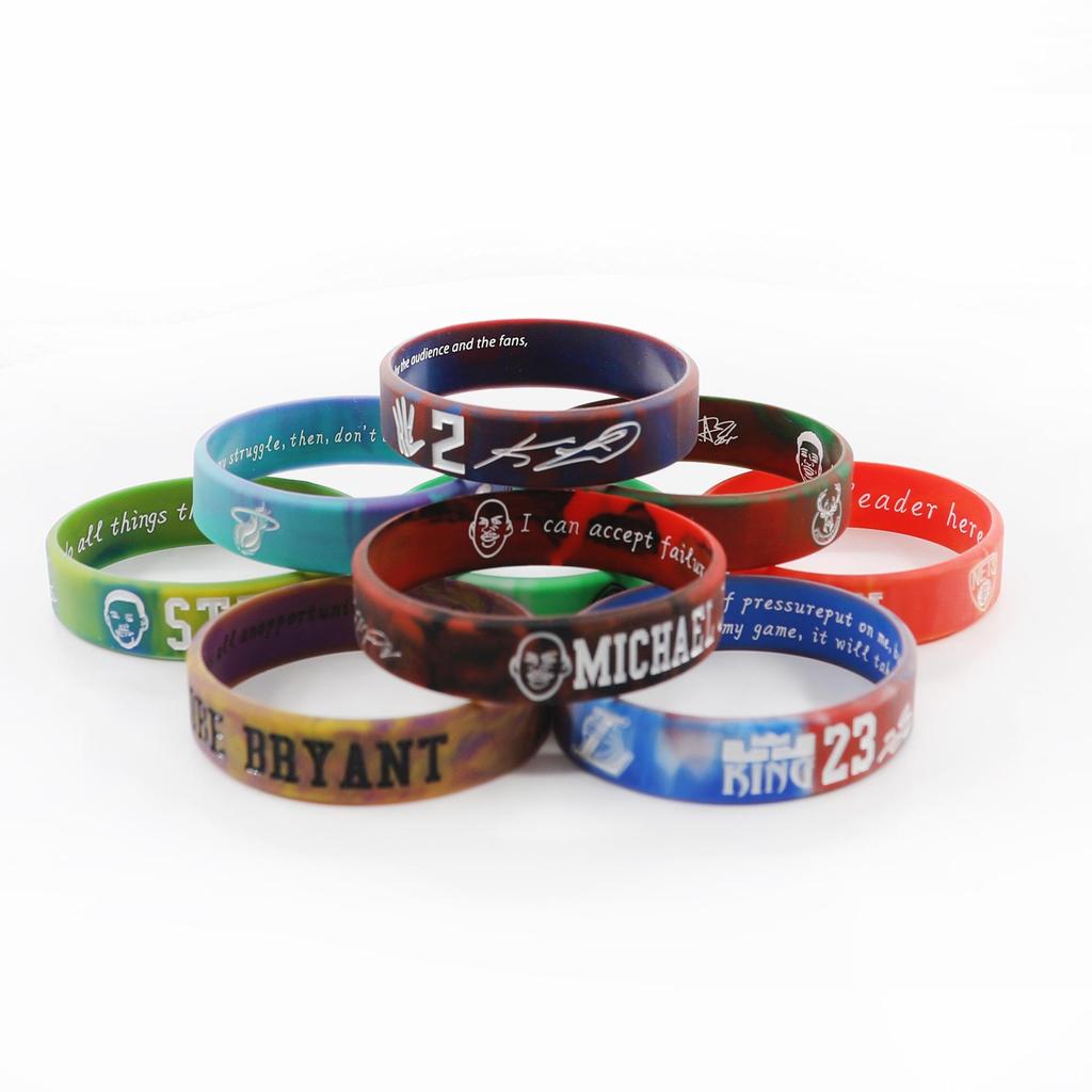 Luminous NBA Star Silicone Wristband: Harden, James, Curry, Irving Motivational Accessory