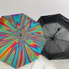 Psychedelic Floral Automatic Opening Folding Umbrella with 8-Rib Iron Frame - Portable Design for Outdoor Use, Festive Gift, Travel, Daily U