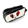 Beetle Print Double Layered Pencil Case with Handheld for Boys/Girls Best Gift 3D Cartoon School Children