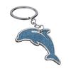 Sparkling Dolphin Keychain Pendant Lightweight Metal Keychains Creative Cartoon Animal Keyring Sea Themed Keychain for Men Women