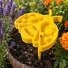 StakeMounted Bee Waterer MultiCompartment FlowerShaped Watering Station Raised Tray