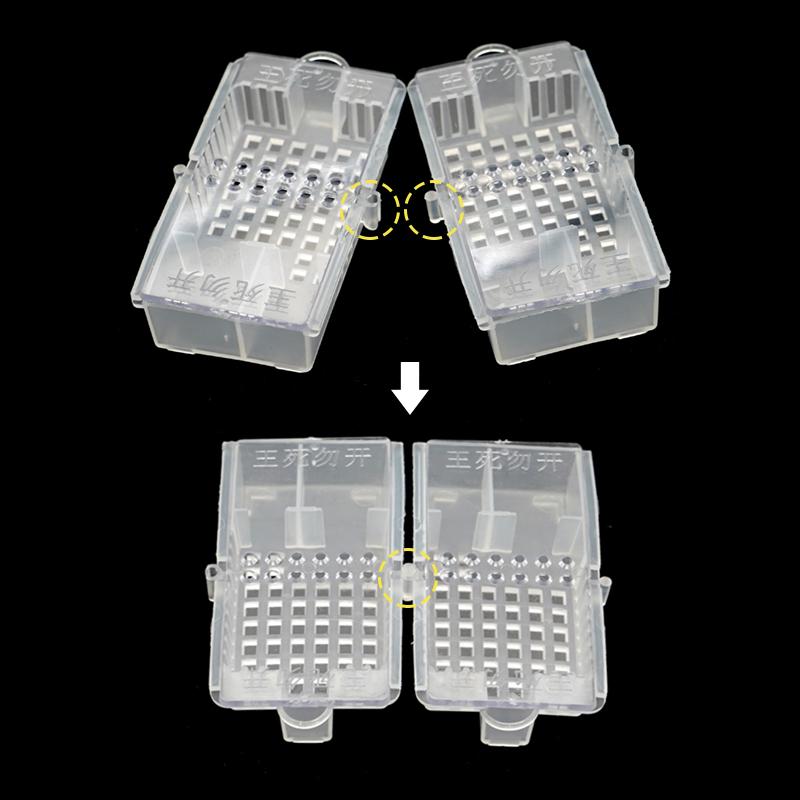10/20pcs Beekeeping Plastic Transport Cage Push-pull Queen Cage Bee Insectary Catcher Box Apiculture Beekeeper Rearing Tools