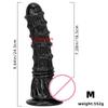 Layered Black Horse Dildo: XL Self-Pleasurer & Anal Expander for Men and Women
