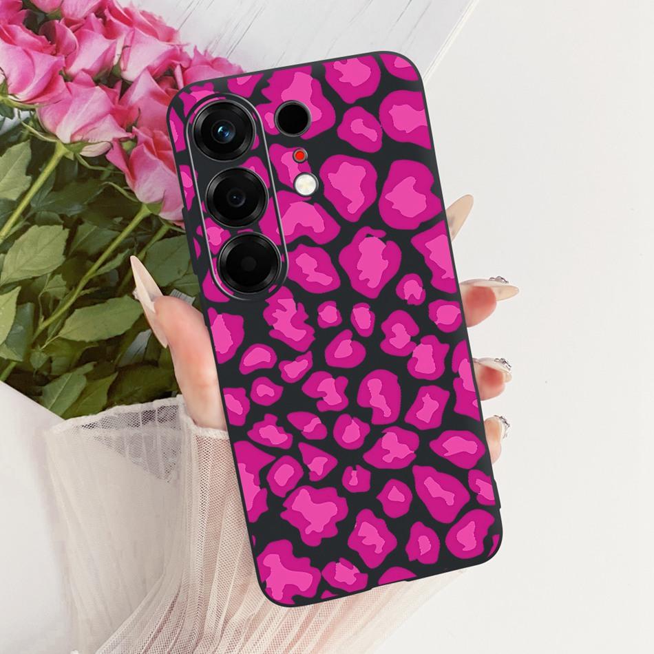 For Tecno Camon 50 4G CN5 Cute Flower Butterfly Cat Painted Case For Tecno Camon50 4G Black Silicone Soft Phone Cases