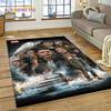 Alfombra Alfombrilla 3D SPN Más Reciente Sobrenatural Dean Sam para Sala de Estar Dormitorio Decoración del Hogar, Alfombrilla Antideslizante Decoración para Sofá Felpudo