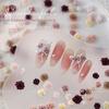 3D Soft Rose Nail Art Jewelry: Exquisite Light Pink Flower Resin Carvings