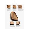 Men's Cork Slippers Trendy Student One Line Dragging Men's Beach Shoes Matte Leather