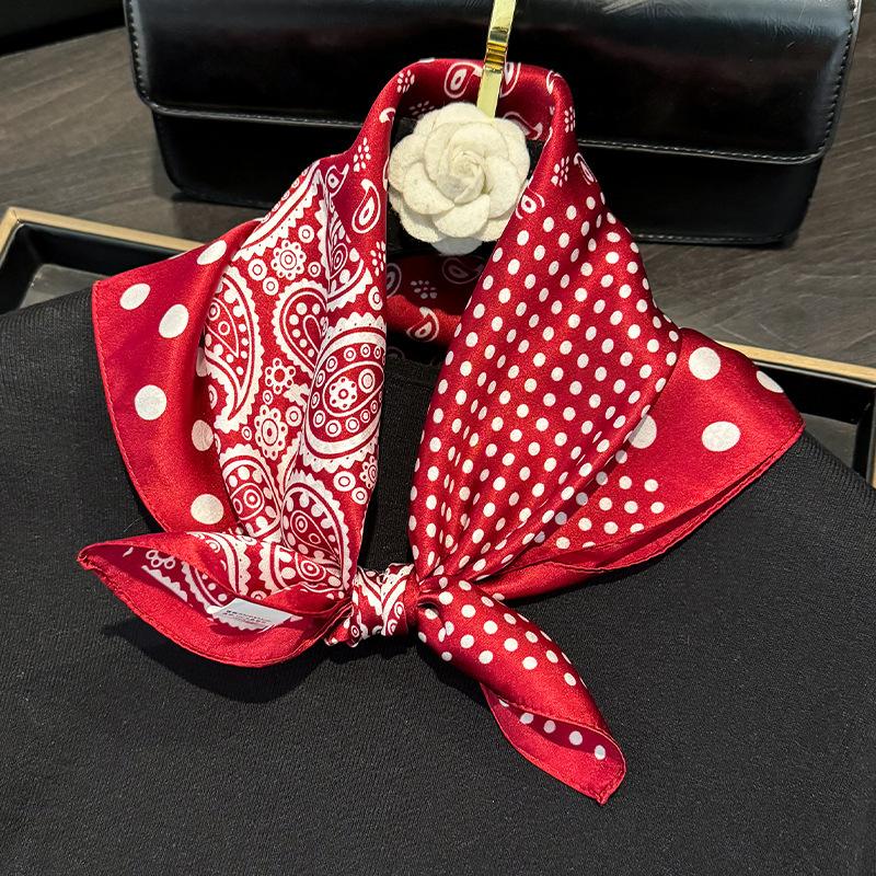 100% Natural Silk Scarf Women Luxury High Quality Headband Square Foulard Female Neckerchief Shawl Wraps Hijab Bandana Scarves