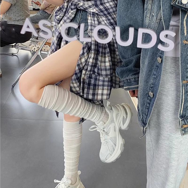 Grape mother same summer new lightweight sports shoes breathable mesh thick sole heightening dad shoes women