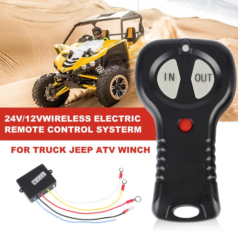 Winch Remote Control System 12V/24V For Jeep Off-road ATV Truck Handset Switch Controller Wireless