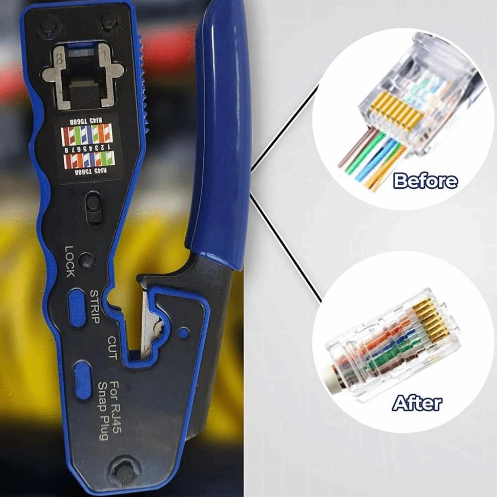 Wire Cutting Network Crimping Tool Ethernet Crimping Tool Ethernet Cable Installation