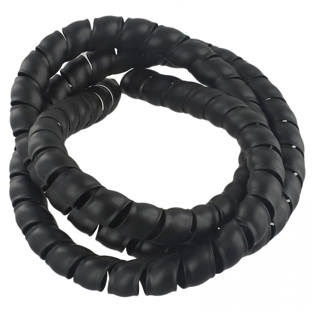 Black Length 6 6 Feet Wire Protector for Hydraulic Hose Cable Management Tube