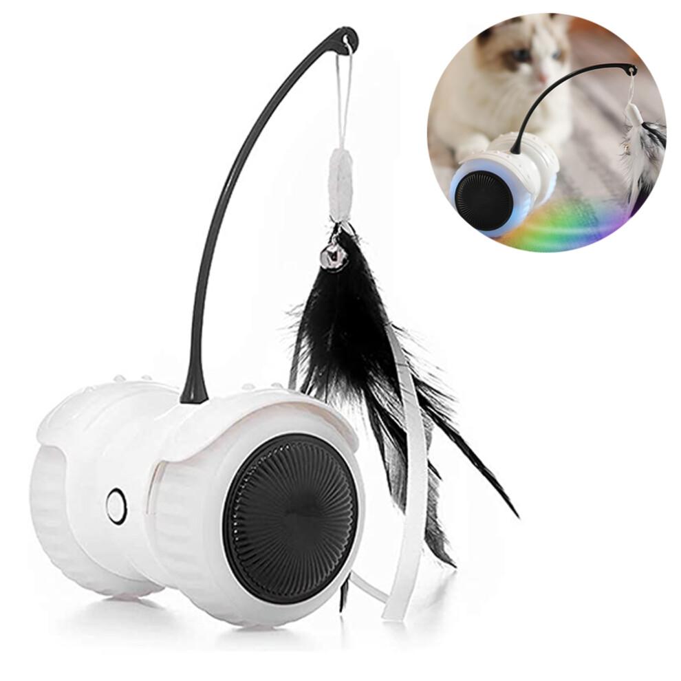 Automatic Cat Toy for Indoor Cats, Interactive Cat Toys with Smart Sensing Moving Technology, USB Rechargeable High Torque Motor Electric Mouse-Like P