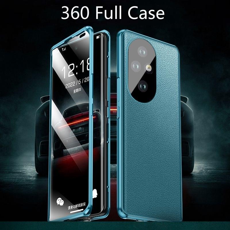 360 Full Case For Honor 200 Pro 5G Case Tempered Glass Leather Cover For Honor200 200Pro 100Pro Double Sided Protection Bumper