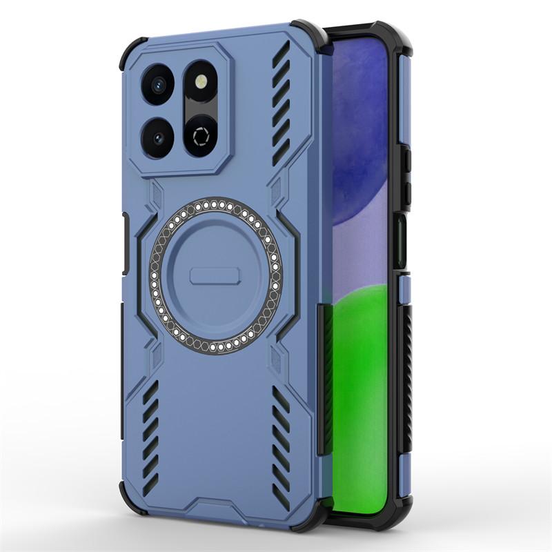 

For Honor X7c Case Honor X7c 4G Cover Heat Dissipation Magnetic Wireless Charging Protective Back Phone Cases On Honor X7c Funda 4G Version&Honor X7c синий