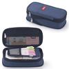 Macaron Colorblock Large Capacity Art Student Pencil Case - Double Layer Oxford Cloth Paintbrush Storage Bag