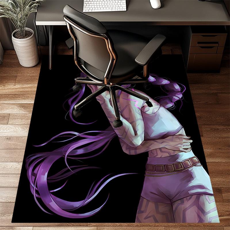 1pc KPop Demon Hunters RUMI5 Design Printed Area Rug Carpet for Bedroom Living Room Home Decor Rugs Mat Non Slip Mat Rug for Bedside