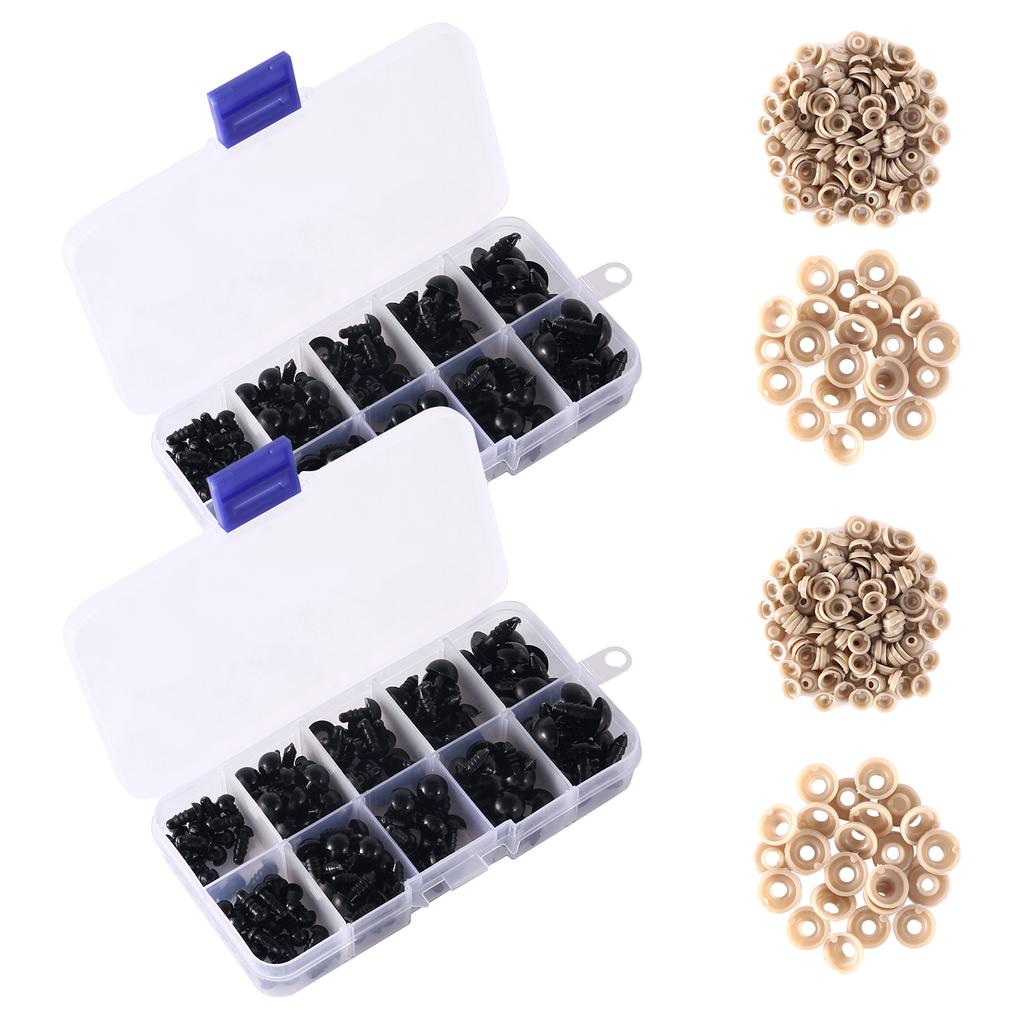 150/300/580Pack Plastic Safety Eyes For Toys Crochet Animal Eye DIY Craft Stuffed Animals Toy Bear Plush Doll Toys Accessories