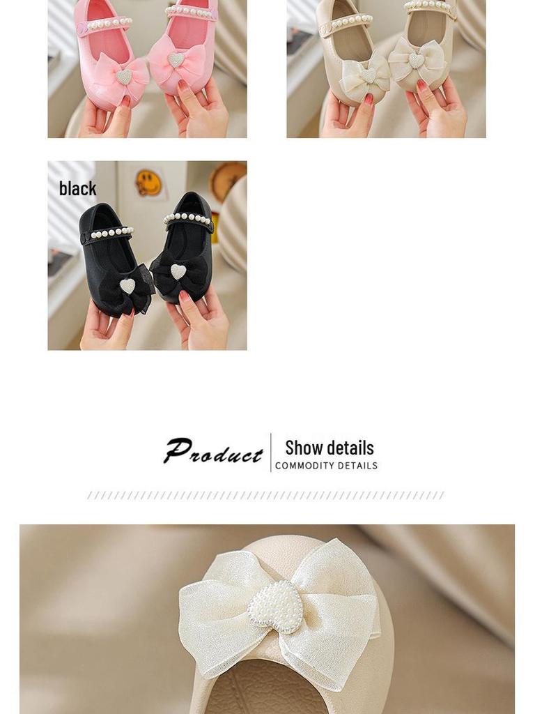 Mädchen Moccasin Sandalen rutschfest Frühling/Herbst 2026 - Weiche Sohle Prinzessinnen Schuhe