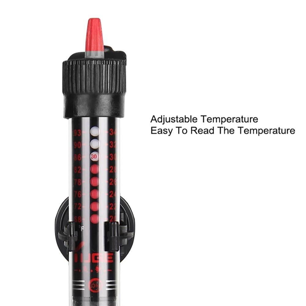 110V/220V Adjustable Temperature Thermostat Heater Rod 25W/50W/100W/200W/300W Submersible Heater Aquarium Fish Tank
