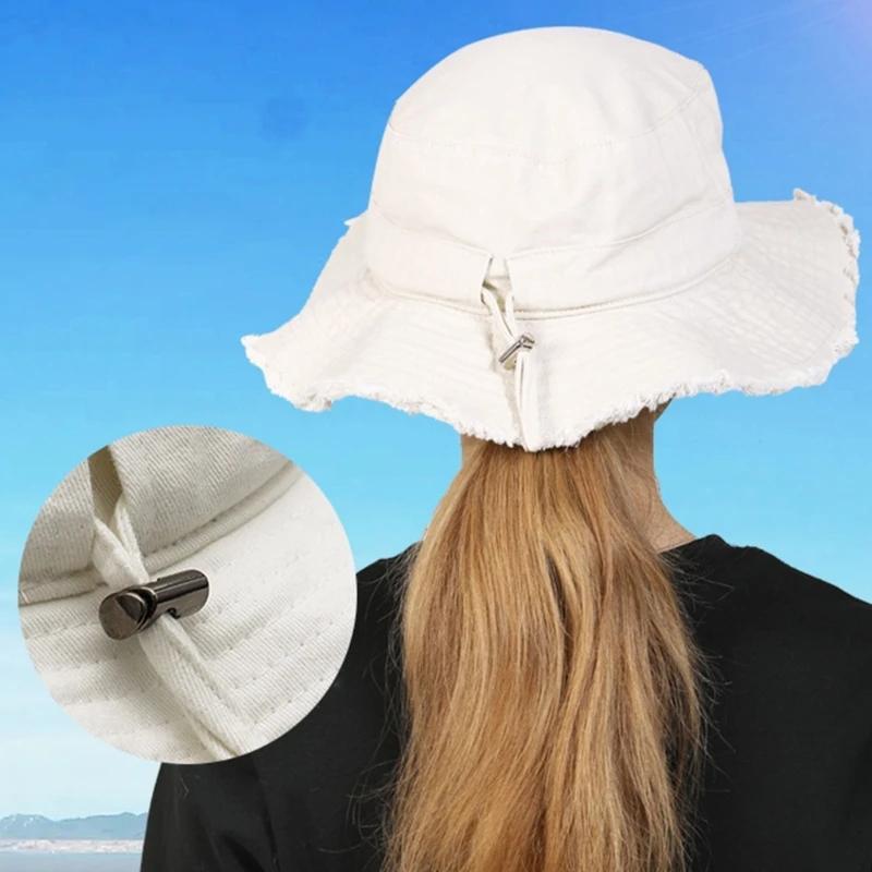 Bucket Hat Gekarteld Ontwerp Zonwerende Hoed Vissershoed Zon Voor UV Visuitrusting Buitenactiviteiten