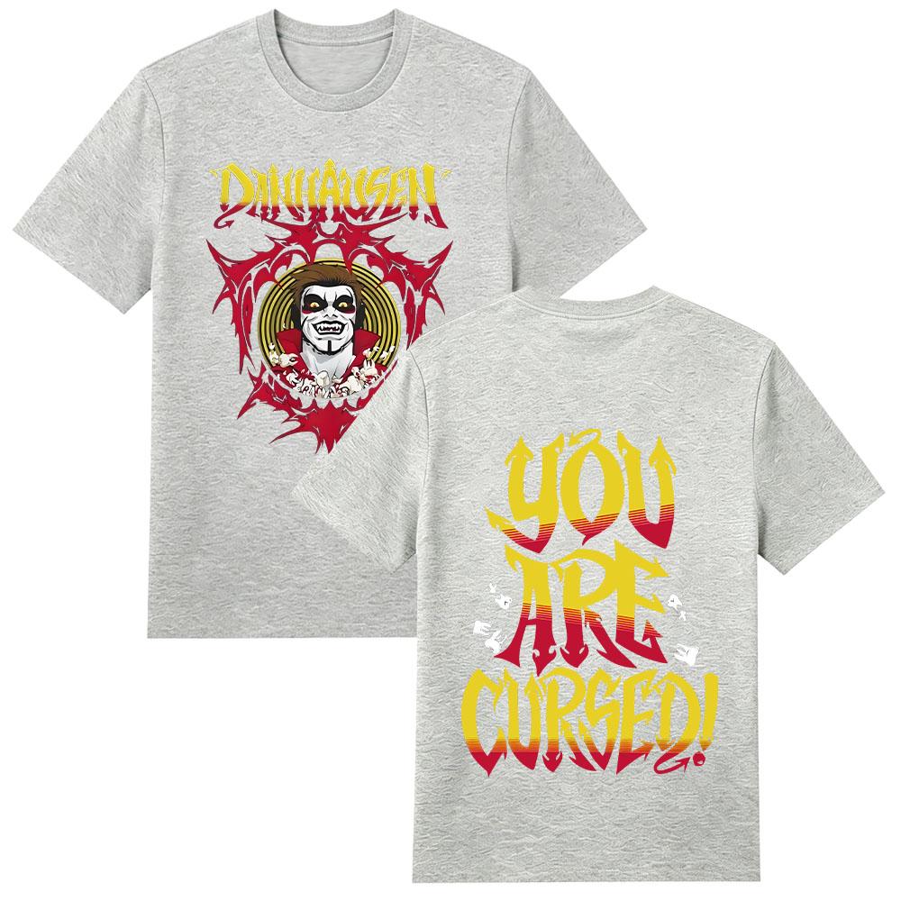 2026 New Danhausen You Are Cursed T-shirt Summer High Quality Wrestler Tee Men's Women's Cotton Sports Crew Neck Top Streetwear