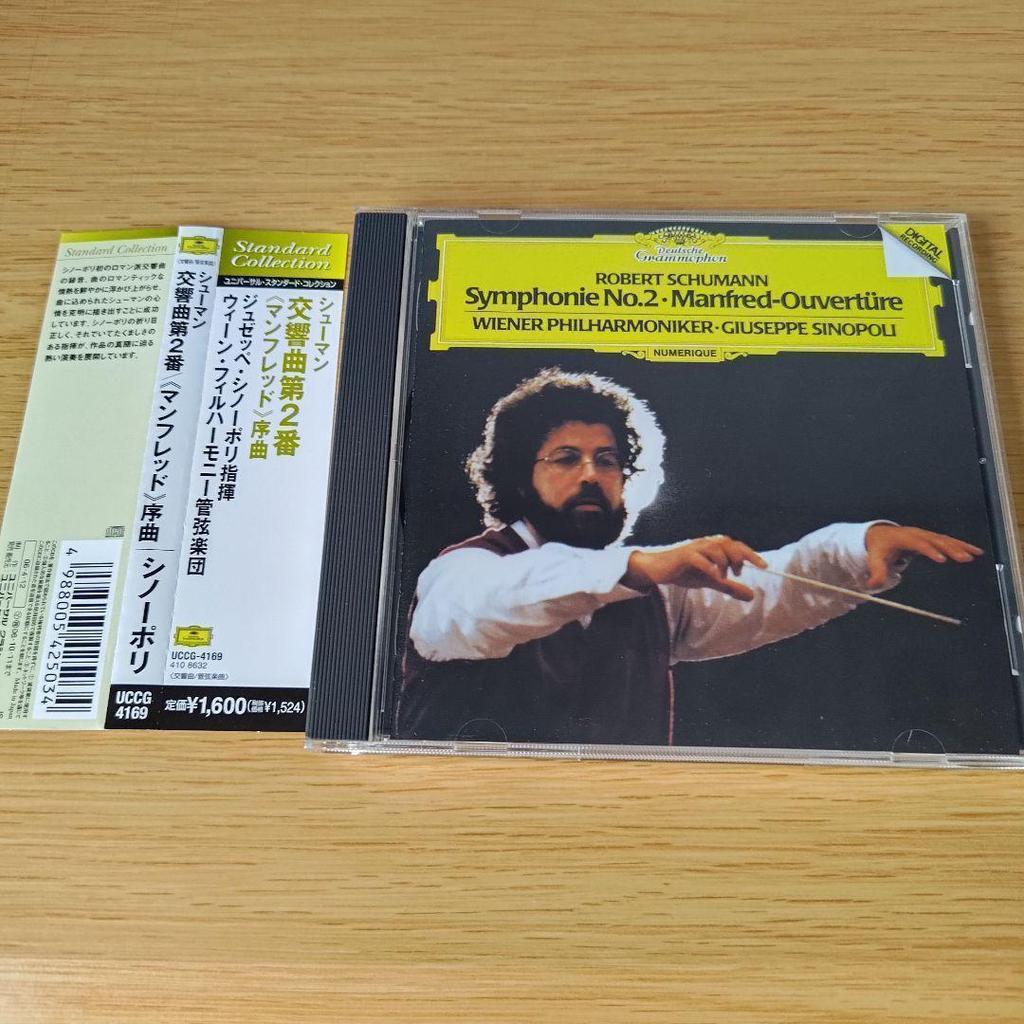 [USED] 8a-275 Schumann: Symphony No. 2/"Manfred" Overture Sinopoli/VPO