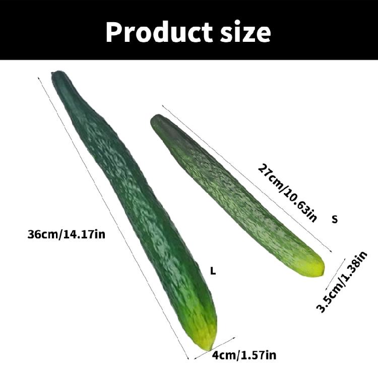 Modelli di Cetriolo Simulazione Realistica Cetriolo Artificiale Decorazione di Verdura per Decorazione Casa Cucina Negozio Esposizione