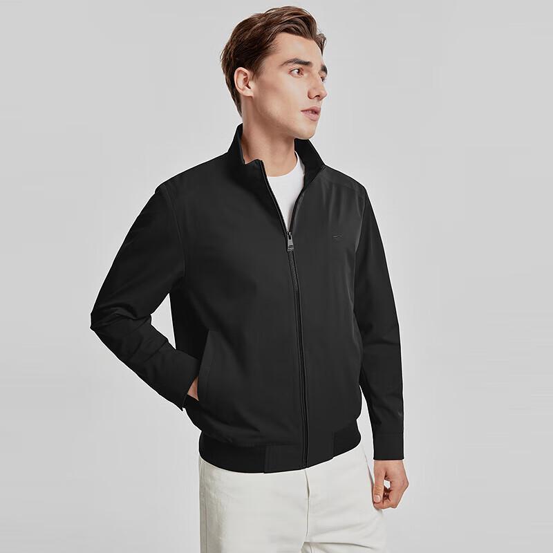SEPTWOLVES Men's Embroidered Stand Collar Jacket
