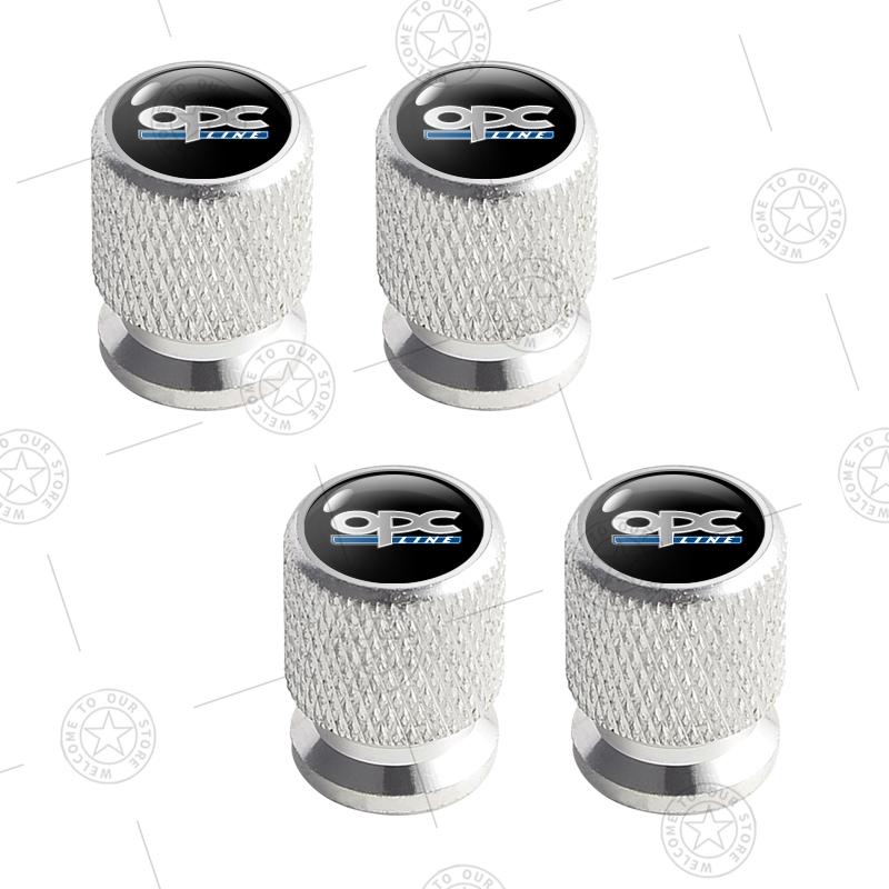 4pcs OPC Line Logo Car Wheel Tire Valve Caps Air Stem Aluminum Accessories For Opel Movano Rocks Insignia GSI Zafira Mokka Adam