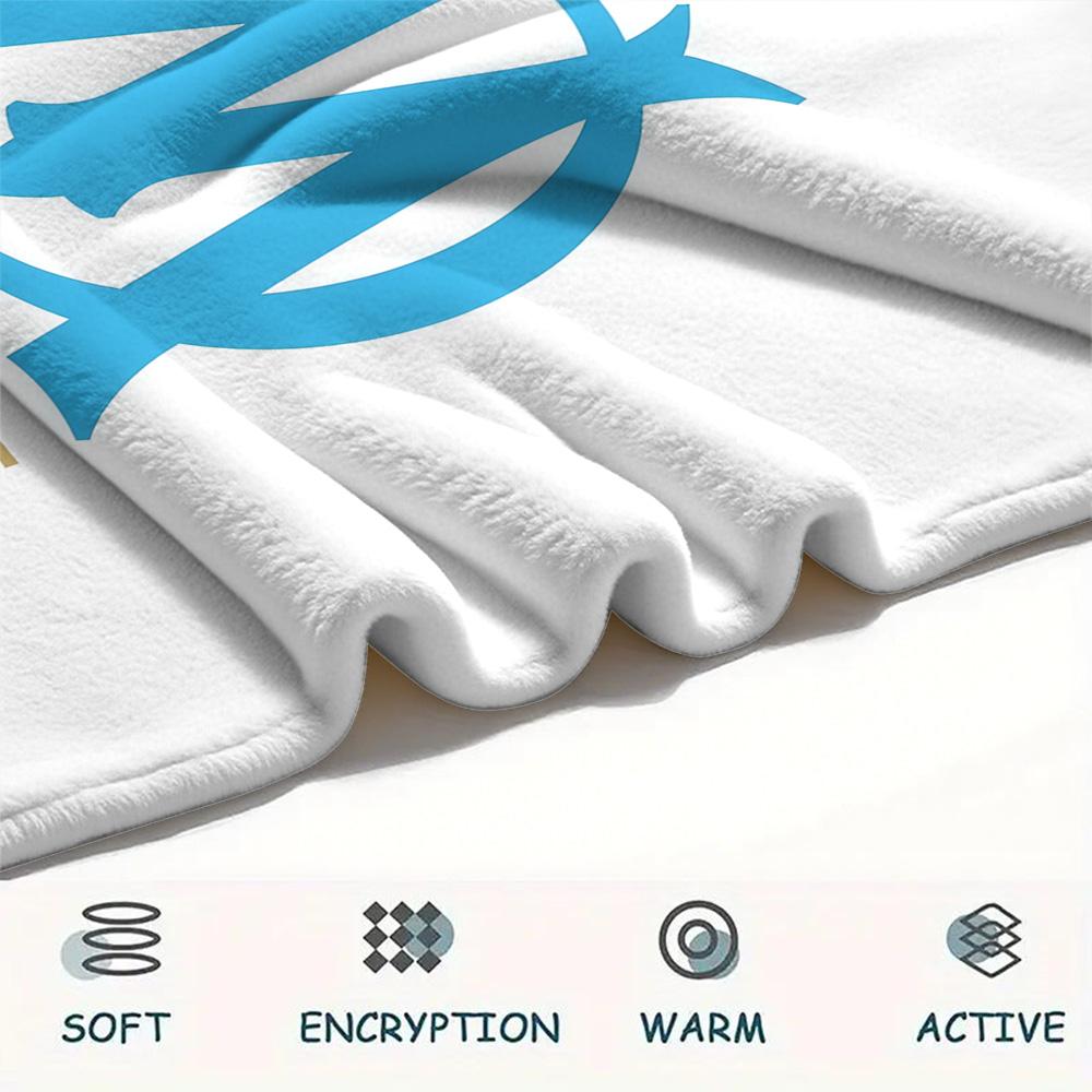 Olympique de Marseille Flannel Blanket, High quality Comfortable for All Seasons, Home Decor, Warmth and Comfort