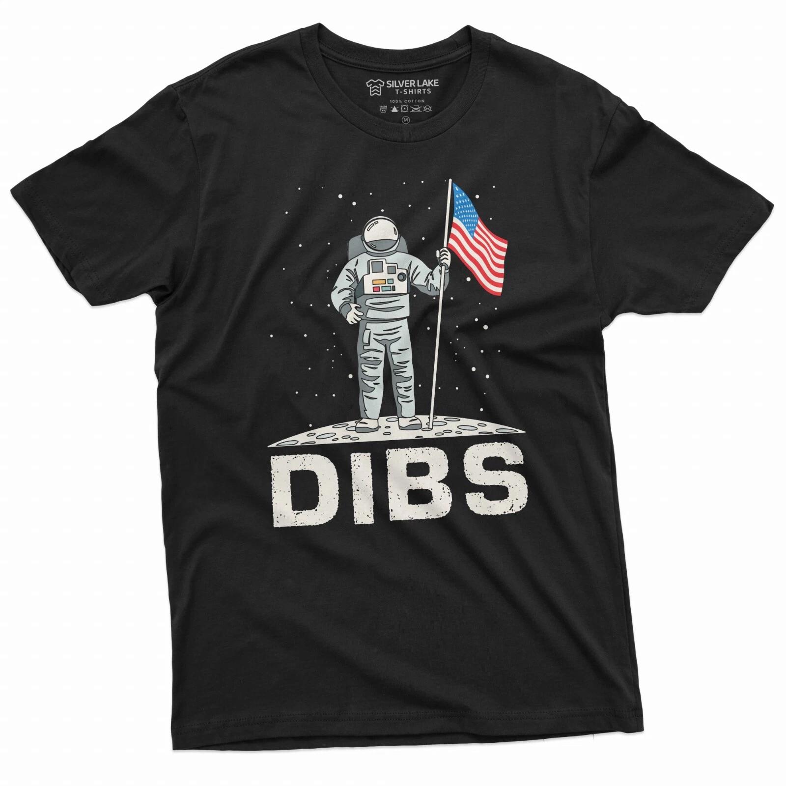 USA America Patriotic Flag Shirt Dibs Astronaut Shirt 4th of July Shirt XS