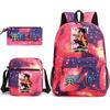 One Piece Anime Backpack Kids School Use Large Capacity Oxford Fabric Dual Shoulder Bag With Padded Straps