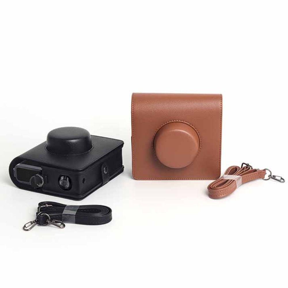 PU Leather Instant Camera Case Anti Scratch Storage Bag for Fujifilm Instax WIDE EVO Travel