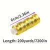 2 Stück/Deluxe Gold, Silber, Garn - 182,88 Meter, Hell und Schimmernd, für DIY-Nähen, Stickerei und Patchwork-Bastelarbeiten.