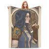 Arcane Caitlyn Game Flannel Blanket Warm Soft Throw Blanket for Outdoor Picnic Print Bedspread Sofa Bed Cover
