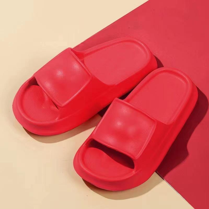Summer Home Thick-soled Slippers Female Couple Bathroom Bathing Thick Soft Bottom Indoor Wear Sandals and Slippers for Women