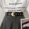 Alloy Pin Buckle Belt PU Leather Waist Strap Fashion Waistband  Decor Accessories
