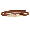 Black Versatile Women's Thin Leather Belt - Fashionable Waist Cincher for Dresses and Shirts